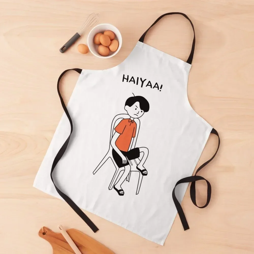 Uncle Roger Merch Uncle Roger Haiyaa Apron men's barbecue beauty master barber uniform Kitchen For Women Apron