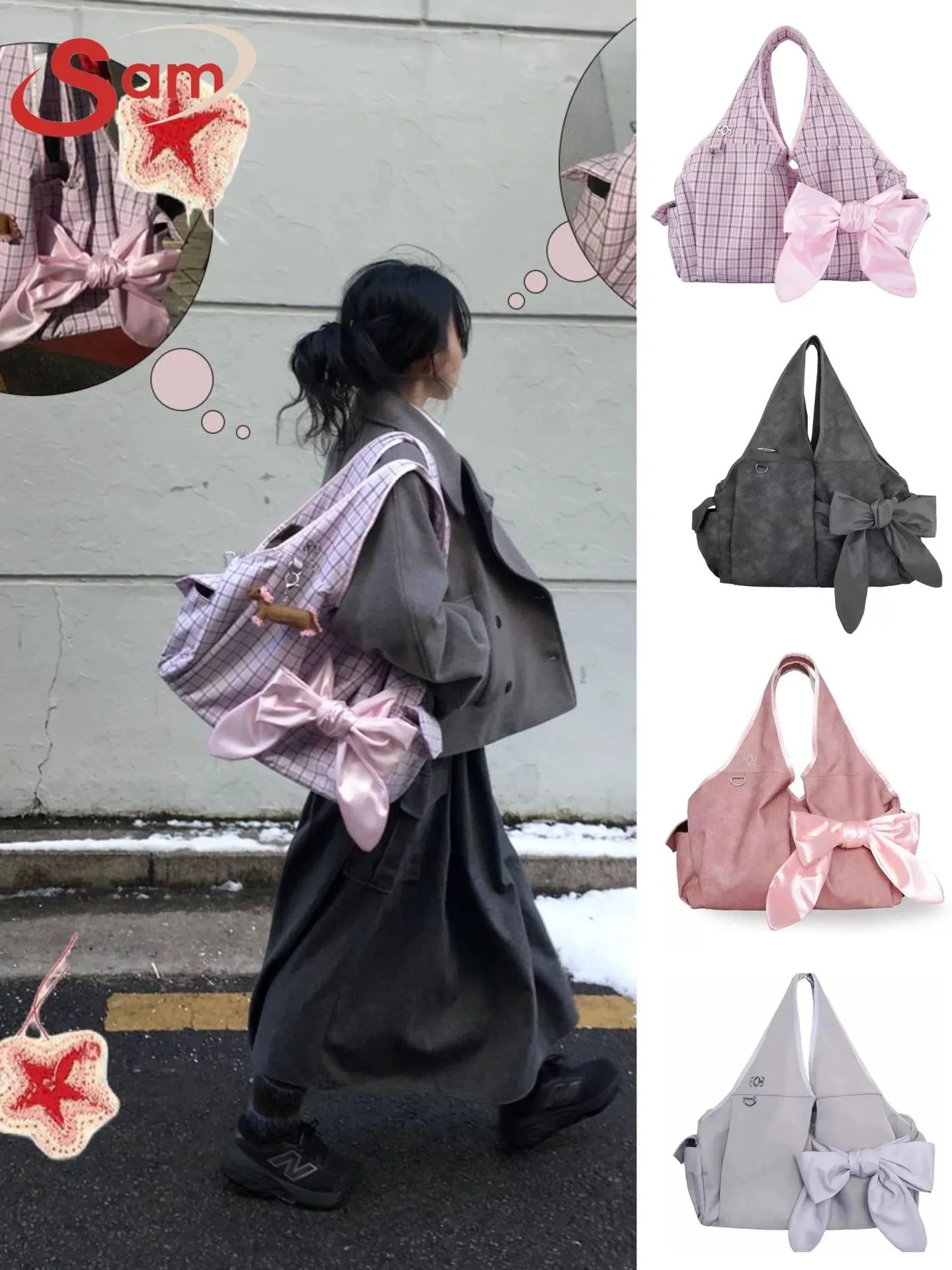 w3studiosiweol107-large-capacity-shoulder-bag-with-knot-detail-korean-style-women's-handbag-single-strap-magnetic-b