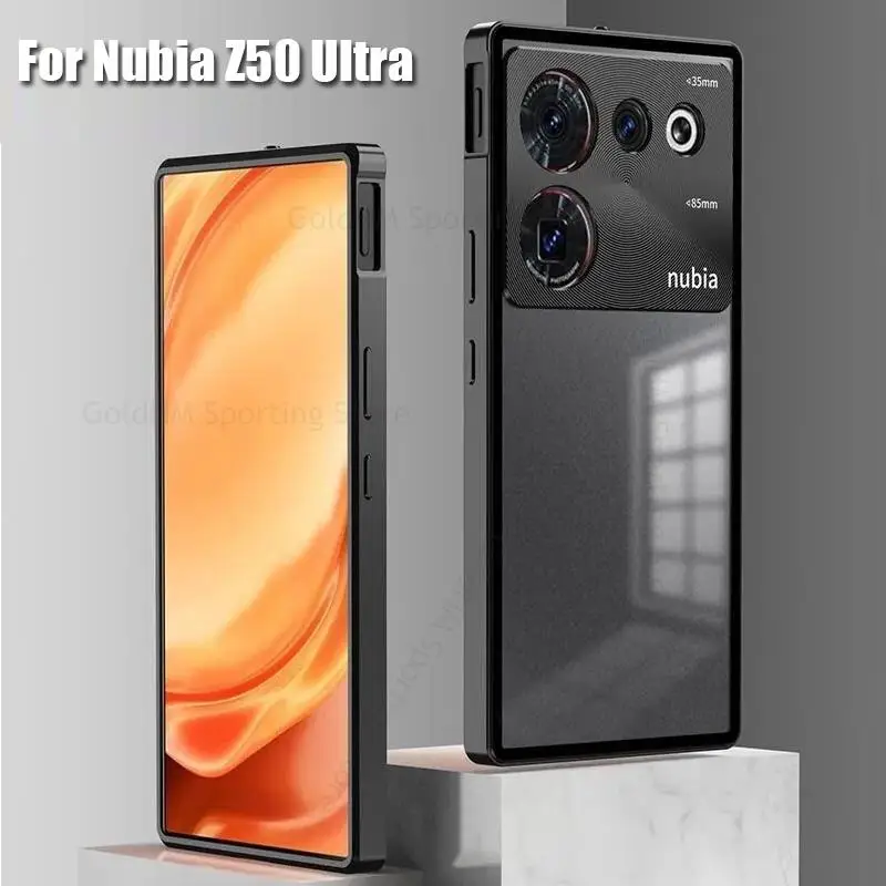 

Tempered Glass Magnetic Case Capa For ZTE nubia Z50 Ultra Aluminium Alloy Bumper Lock Magnet Cover For Nubia Z50 Metal Lens Case