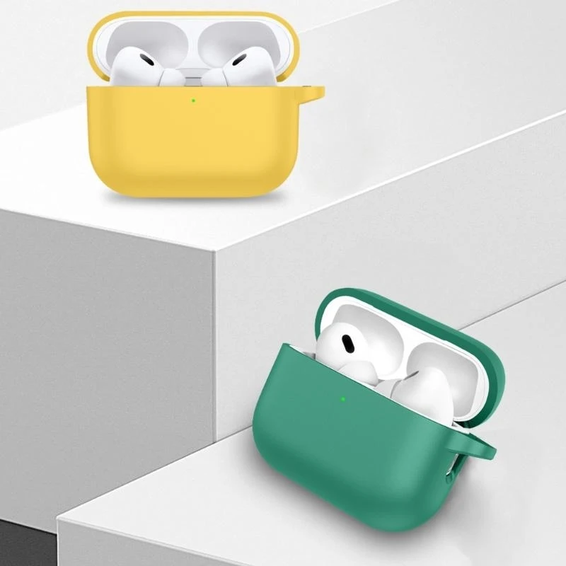 滑り止めテクスチャ付きイヤホンケースカバー 360度保護 ワイヤレス充電対応 airpods pro3 ヘッドホン充電ケース用