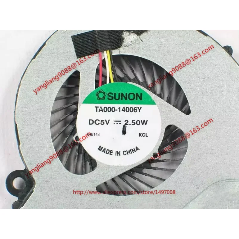 SUNON TA000-14006Y DC 5V 2.5W 4-Wire Server Cooling Fan