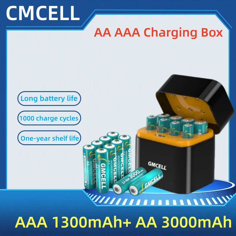 

Type-C Battery Charger for AA AAA Cells Rechargeable Charger for Mouse Keyboard Radio Razor Camera