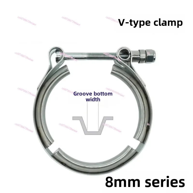 Slot Width 8mm Non-standard Series Stainless Steel 304 Flange Connector V-type Slot V-type Clamp