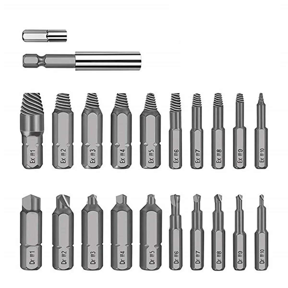 

22PCS Damaged Screw Extractor Drill Bits Guide Set for Broken Screw Bolt Extractor Screw Remover Tool