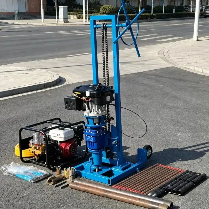 

Customized Small exploration drilling rig, borehole well driller, most popular model, hot-selling drilling rig