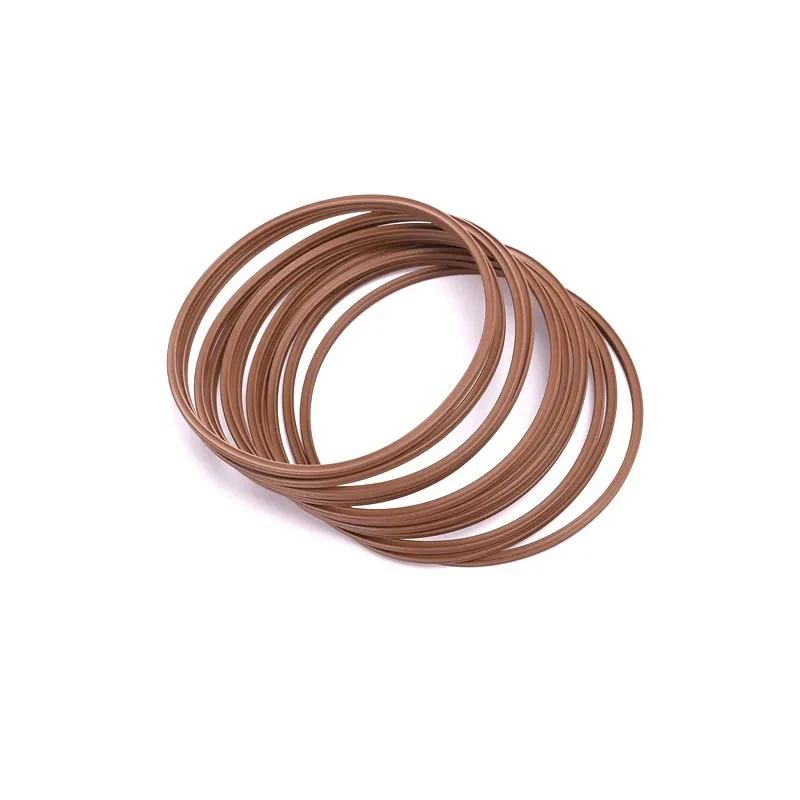 1Pcs FKM X-Ring Brown Fluorine Rubber Oil Sealing Washer For Hydraulic Cylinders Piston Rods ID 10.46-658.88mm CS 5.33mm