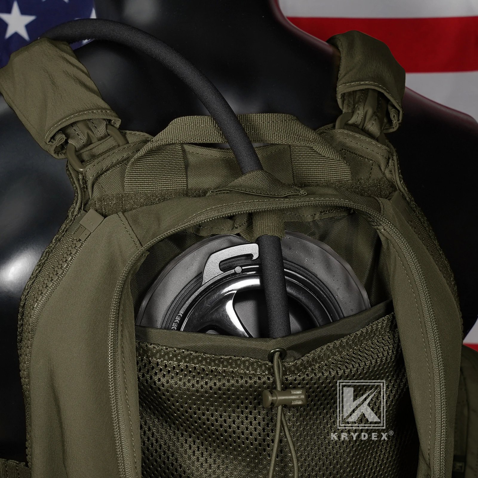 KRYDEX Tactical Zip-on Panel B - Hydration Vest ulasan dan harga