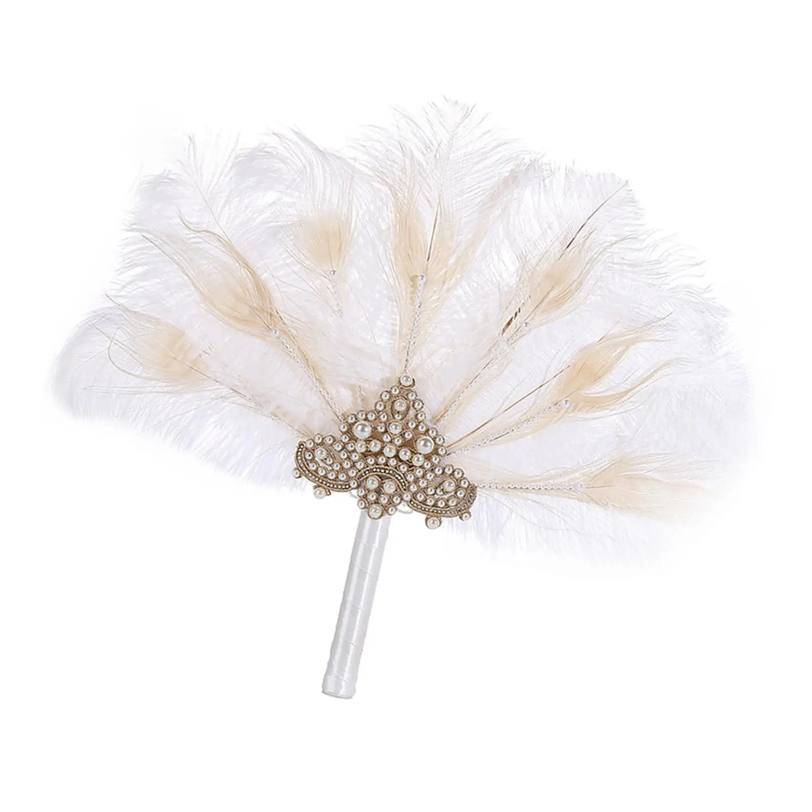 

Artificial Feather Fan Wedding Hand Fan Show Bridesmaid Favor Party Decoration Stage Performance Bridal Costume Photo Prop