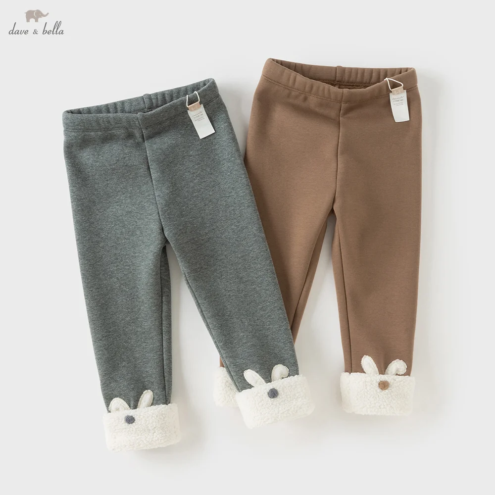 

Dave Bella Girls Leggings Winter Autumn Baby Thicken Velvet Pants Children Warmth Bottom Trousers Casual Kids Clothing DB4254425