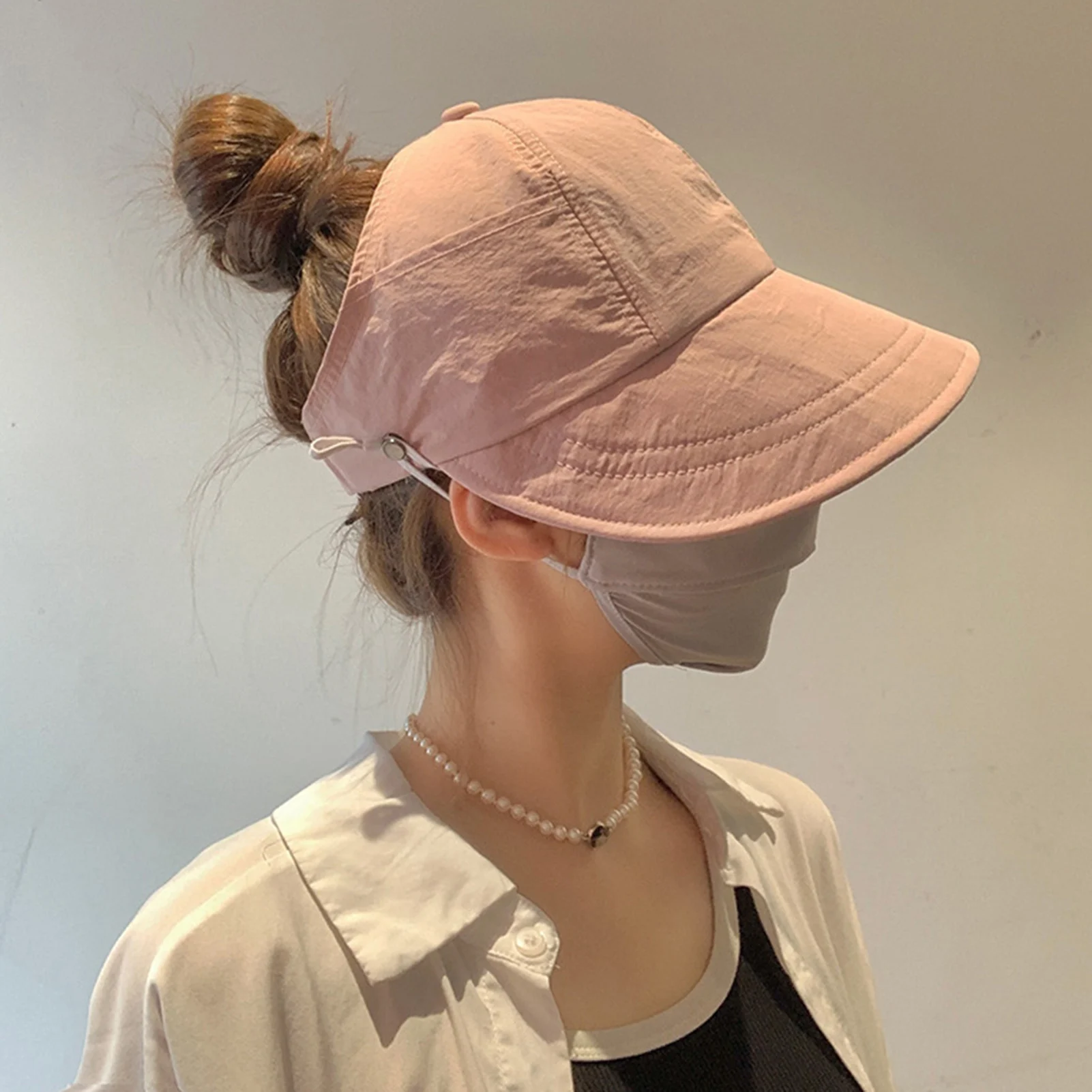 Summer Sun Hat Shade Hht For Women Foldable Sun Beach Large Brimmed Hat Cycling Empty Top Fishing Hat Outdoor Activities