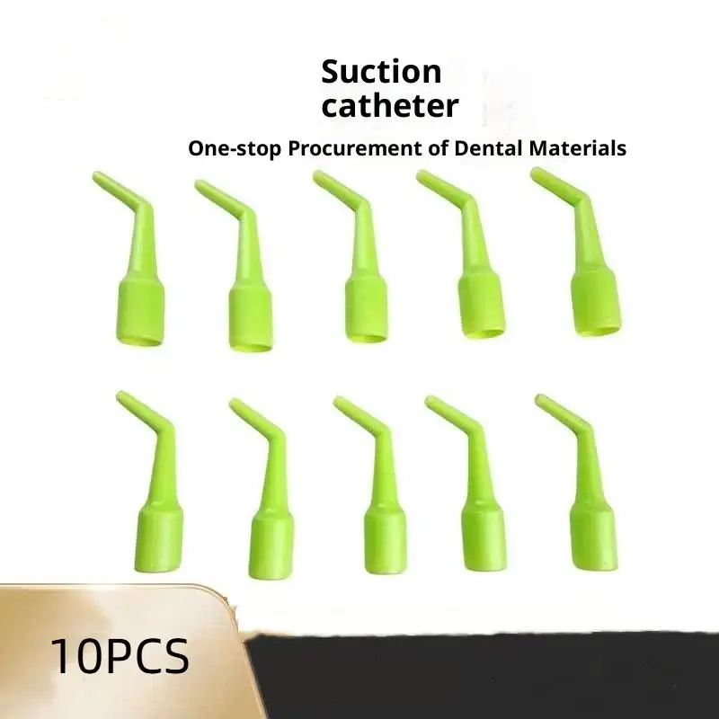 

10Pcs Disposable Dentistry Suction Tip Conversion Head Bend Pipe High Temp Resistant Oral Cavity Surgery Straw for Dental Care