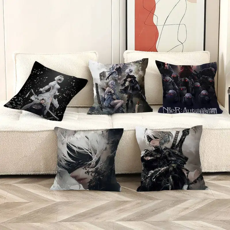 Game N-NieR Beauty Girl Personalized Pillow Cover Kids Bedroom Wild Party Decor Pillowcase Kid Birthday Shower Gift