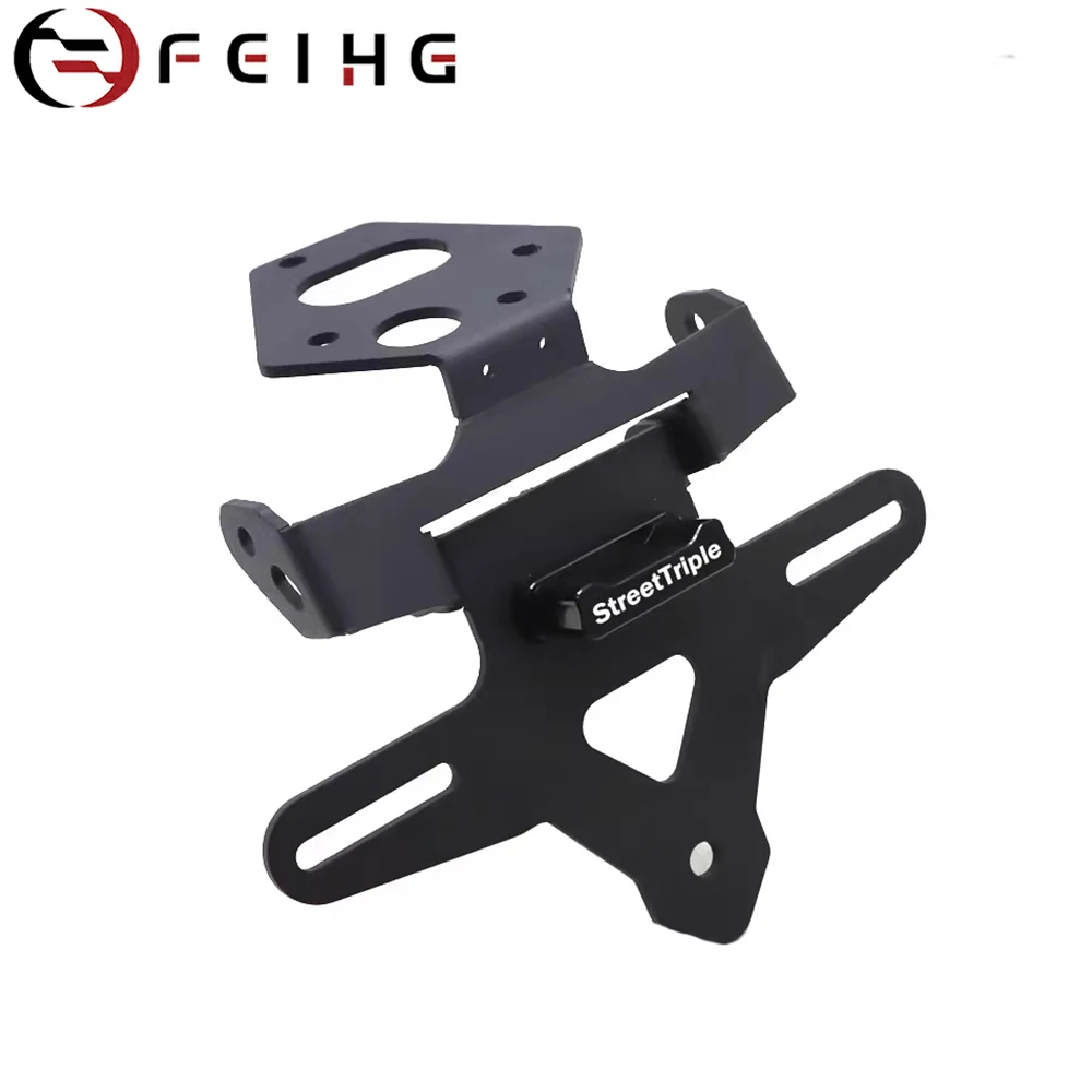 Motorcycle Accessories License Plate Holder Bracket Rear Tail Frame Fender For Triumph Street Triple 765R 765RS 2017-2025