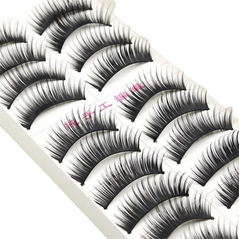 10 Pairs1Lots False Eyelashes Eyelash Long Section Natural Thick False Eyelashes Makeup Tool