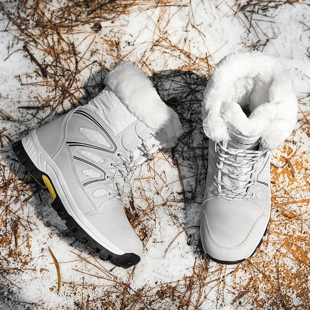 

2026 Winter Snow Boots Women High-top Outdoor Warm Soft Plush Ankle Boots Women Anti-slip Wear-resistant Casual Women Shoes