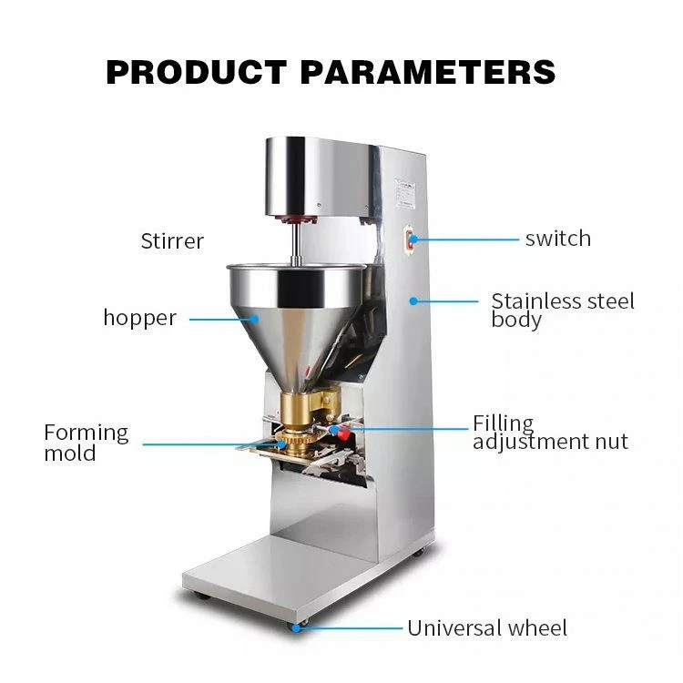 Sell well Automatic Chicken Nugget Shaping Machine Meat Pie Frying Line Hamburger Patty Custom Size Pressure Machine