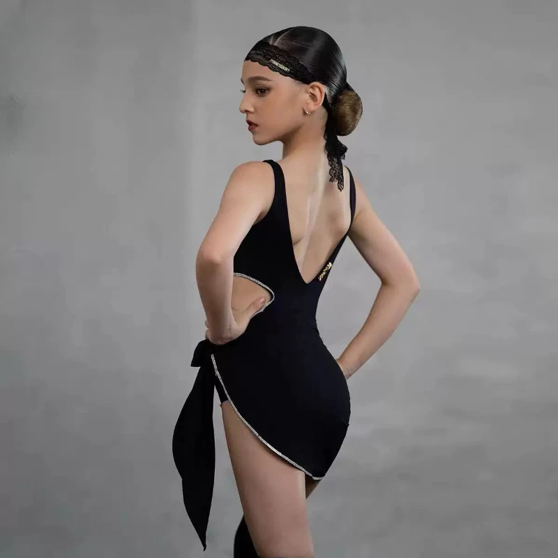 Children's  Professional  Latin Dance  Costume Girls  Tango Salsa Samba  Dance Hall Dance Performance Stage Costume