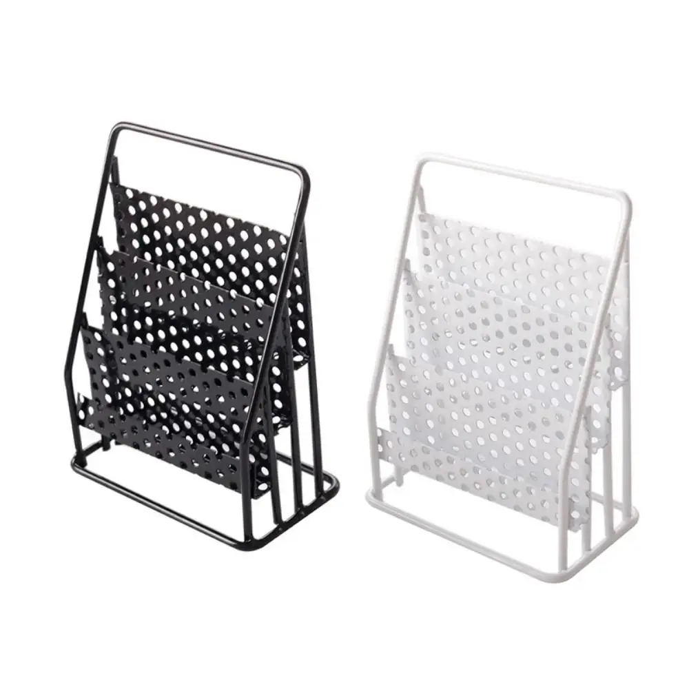 مقياس 1:12 رف تخزين حديدي لبيت الدمى رف كتب عرض رف صحف رف صحف مصغر ديكور يومي للعب التظاهري #3