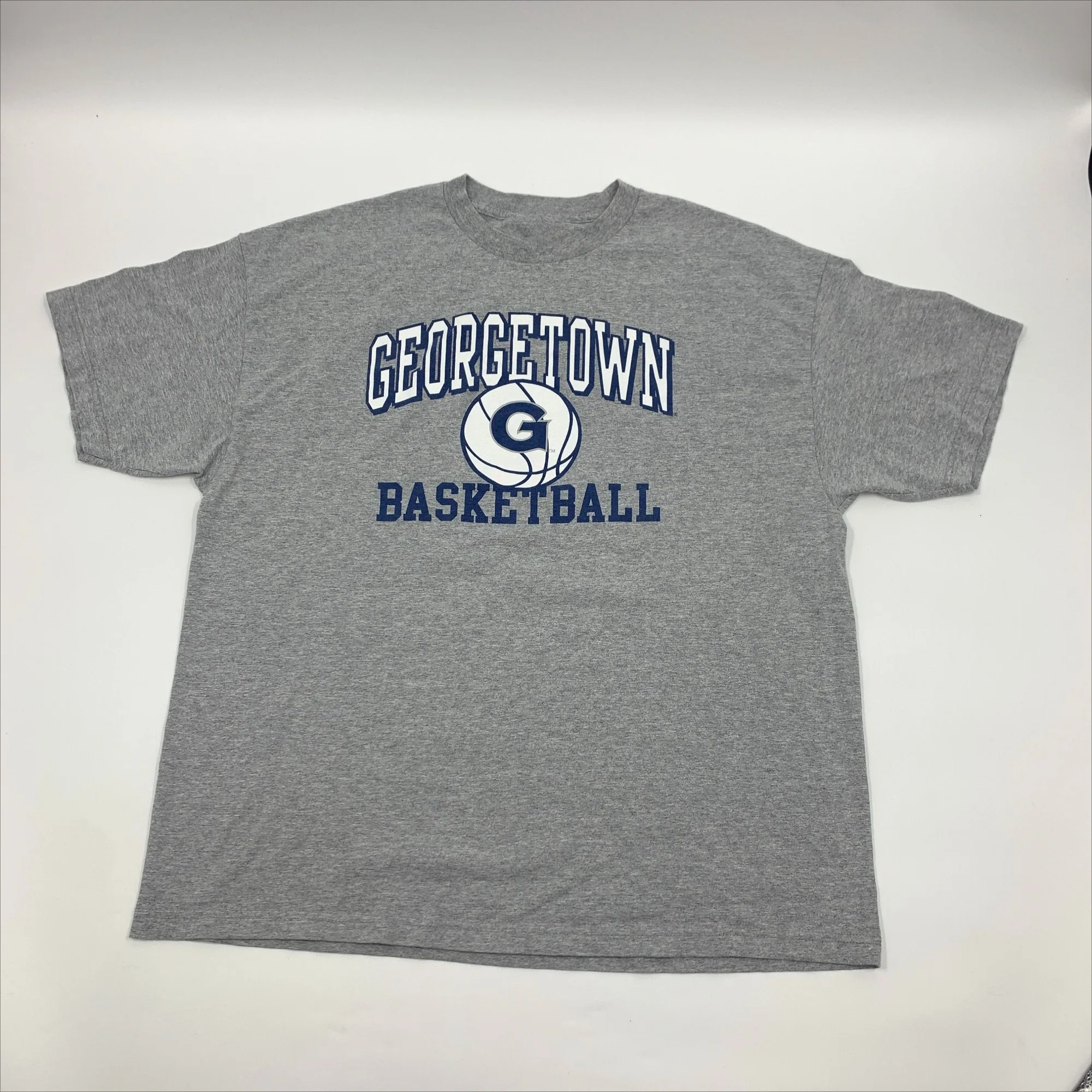 2025 New Men Summer Vintage NCAA Georgetown University Players Edition Elite Sports Basketball Casual Crewneck Loose T-shirt