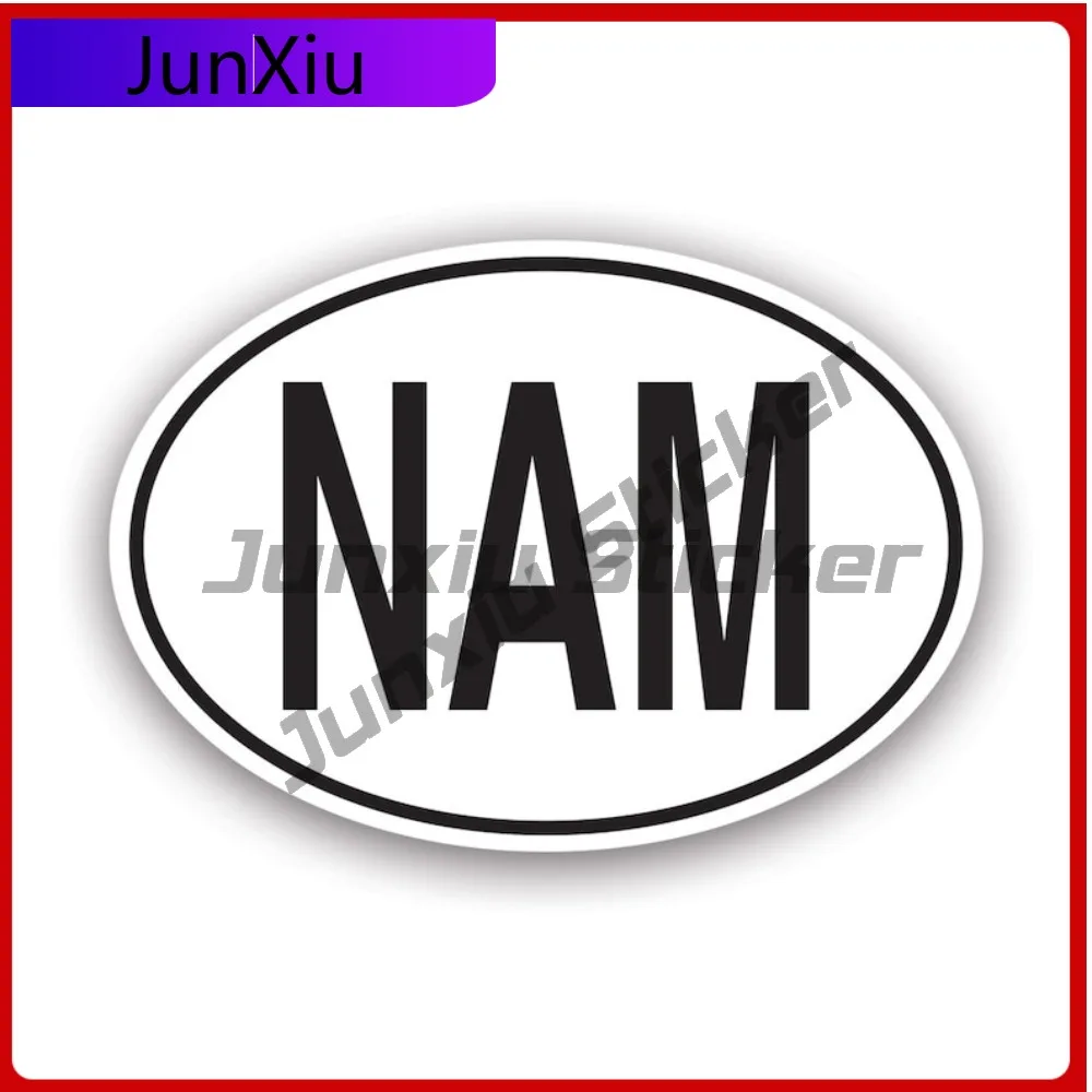 

Nam Namibia Country Code Oval Stickerwaterproof Cute Car Waterproof Vinyl Decal For Refrigerators High Quality Sticker Outdoor