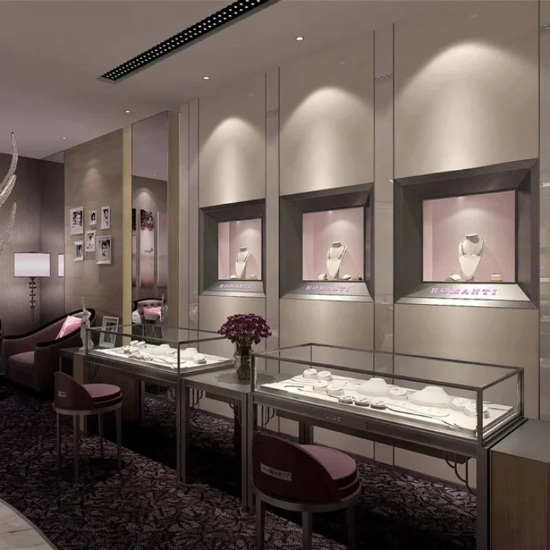 custom.Luxury Jewelry Shop Decoration Ideas Optical Store Design Jewellery Retail Showroom Display Furniture Watch showcase