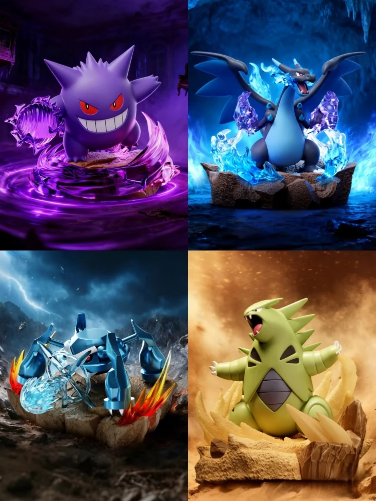 Original HOLLYBOX Auf Lager Pokemon Fight with All Your Might Blind Box Charizard X Gengar Sammelmodell Spielzeug Geschenk