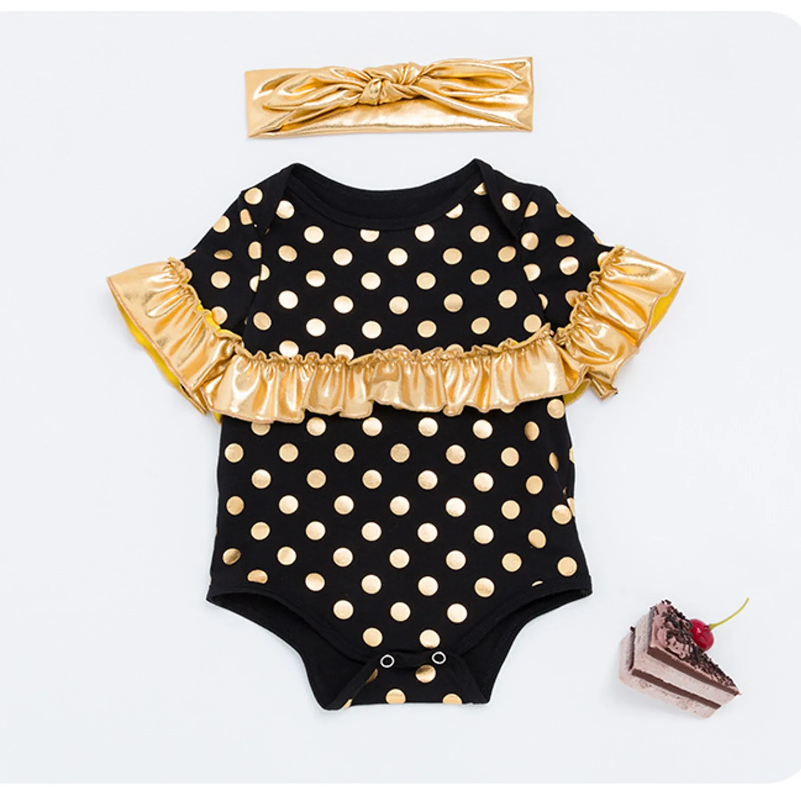 Infant Boys Girls Romper Romper Short Sleeve Ruffles Srtipe Jumpsuit Newborn Bodysuits Clothes Summer Infant Bodysuit 2024 New