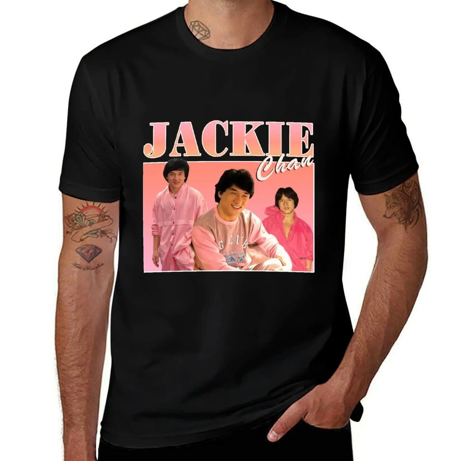 

Chan Pink shirts T-Shirt printed tshirt man t t man Classic Jackie plain anime for shirt