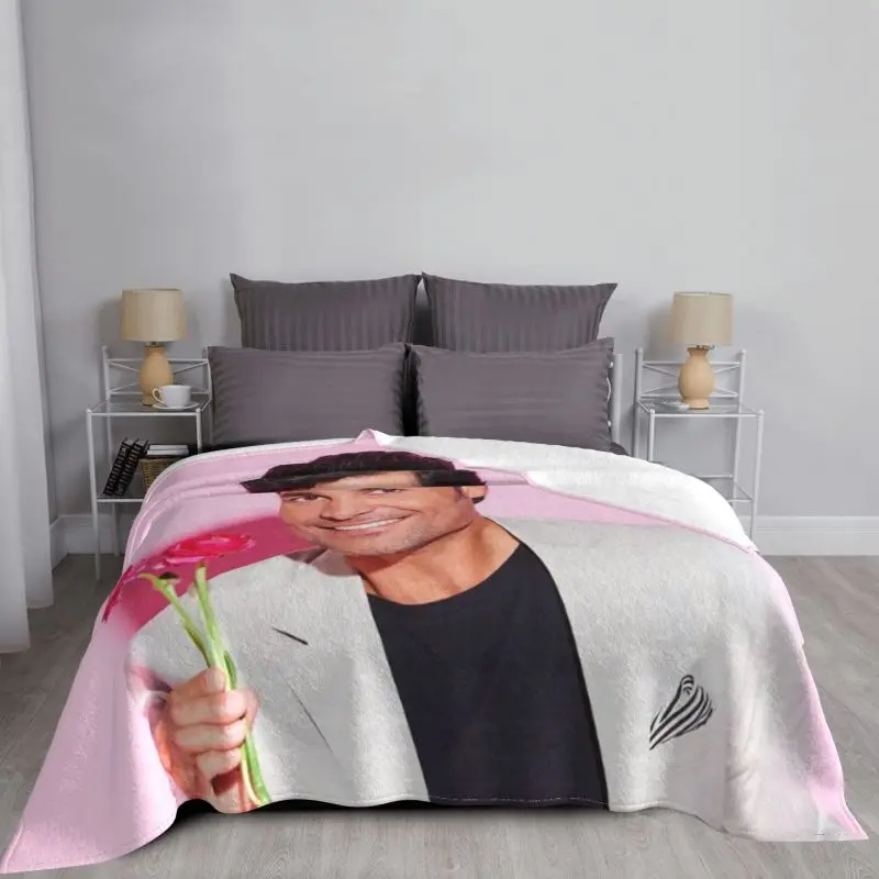 Chayanne Puerto Rican Latin Pop Singer Ultra-Soft Fleece Throw Blanket Warm Flannel Blankets for Bed Car Couch Bedspreads