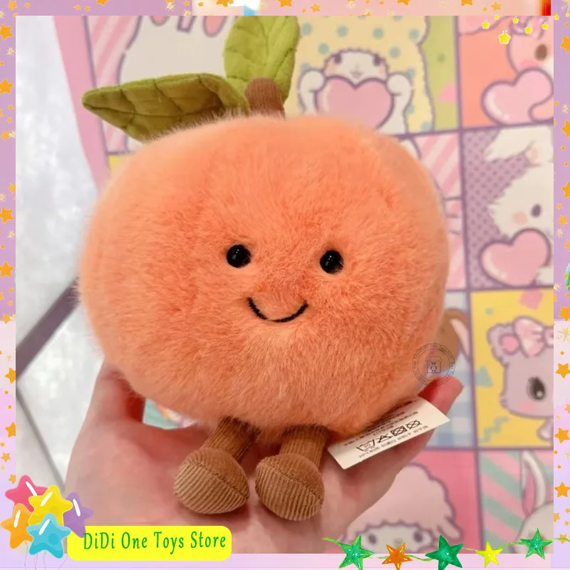 New Hot Fruits Peach With Legs Kawaii Doll With Legs Smiling Face Fruit Figured Cosplay Cushion Sofa Decor Kids Birthday Gifts