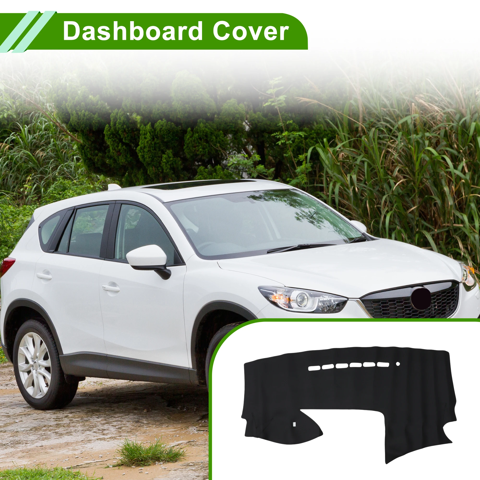 

Чехол на приборную панель UXCELL для Mazda 5 2011-2013 без HUD, из искусственной кожи, черный, 1 шт.