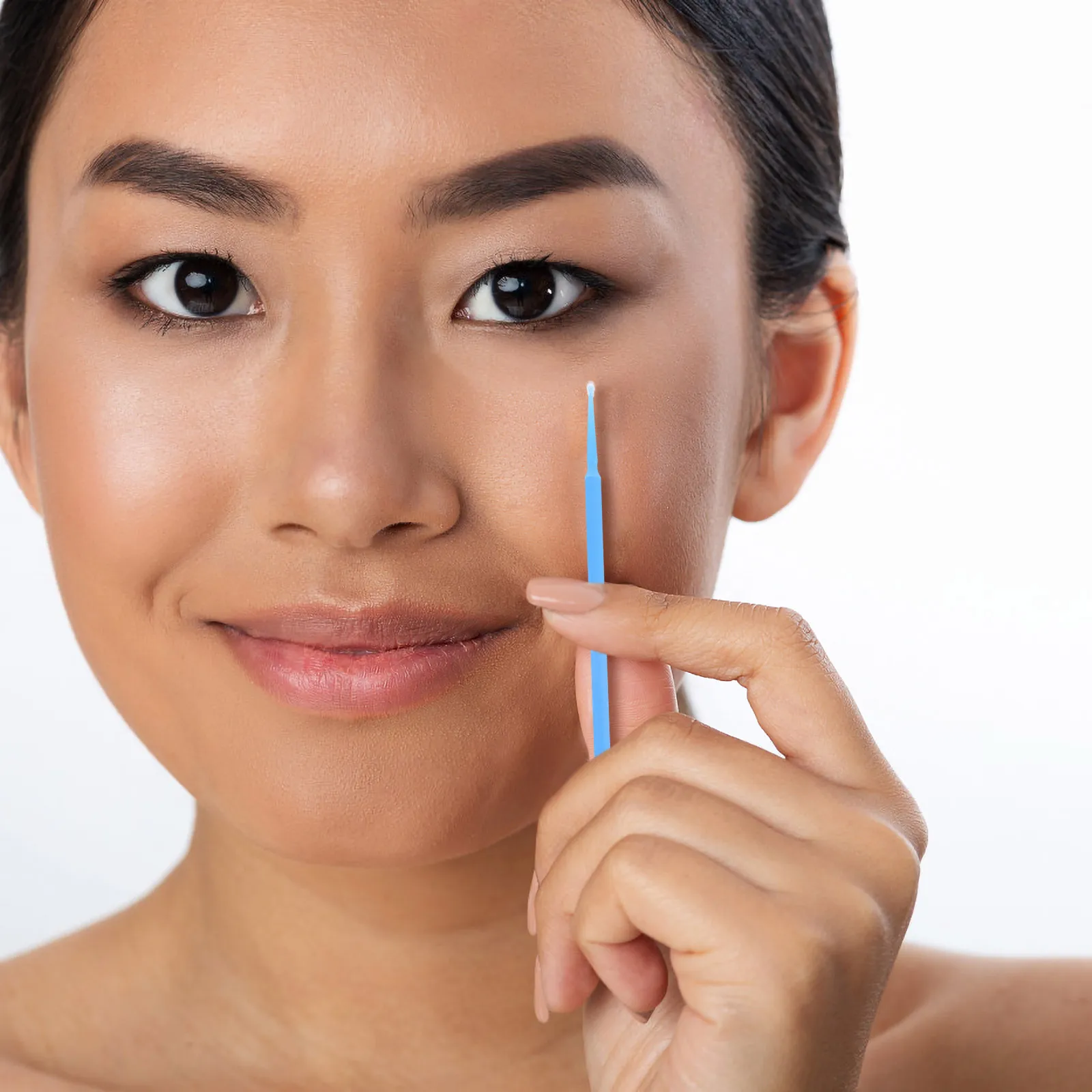 2 قطعة أعواد توزيع القطن للتجميل للاستعمال مرة واحدة 2 عبوة صحية لتجميل طب الأسنان تطبيق سائل متعدد الأغراض