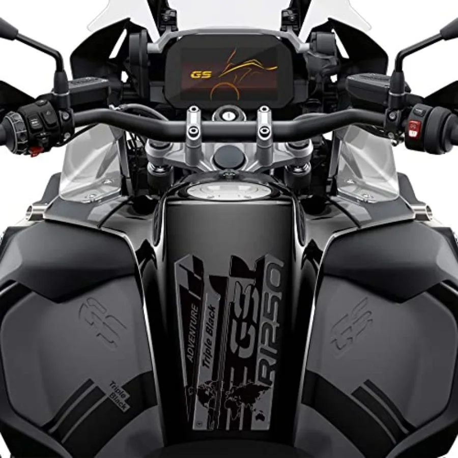 

labelbike 3D Sticke Motocycle Potection and Decoation in esin Compatible with Tiple Black 20202022 Colo Black Gay
