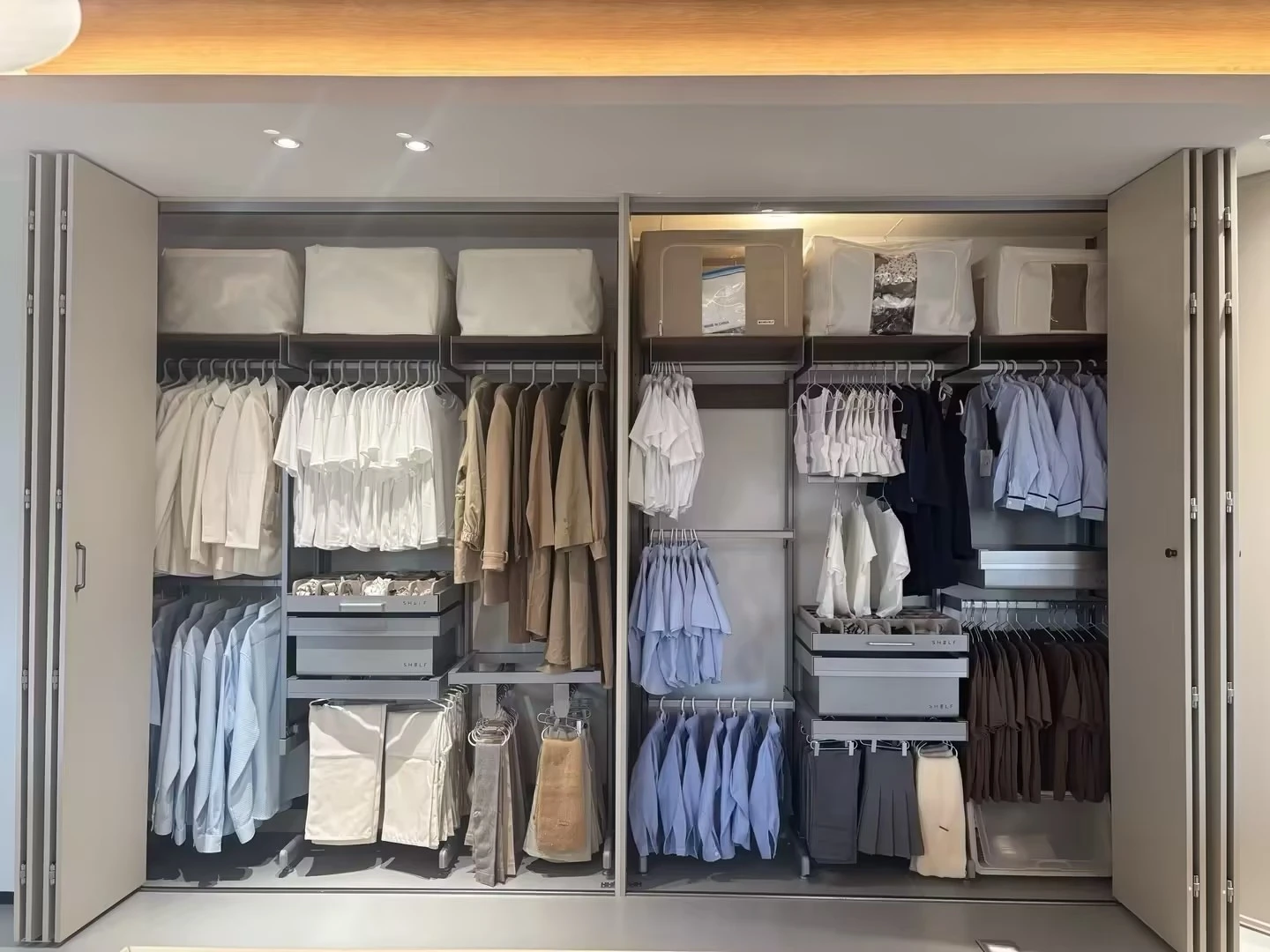 Walk-in Closet Steel Wardrobe Custom Module Combination Multifunctional Eco-friendly Modern Apartment Bedroom/Living Room