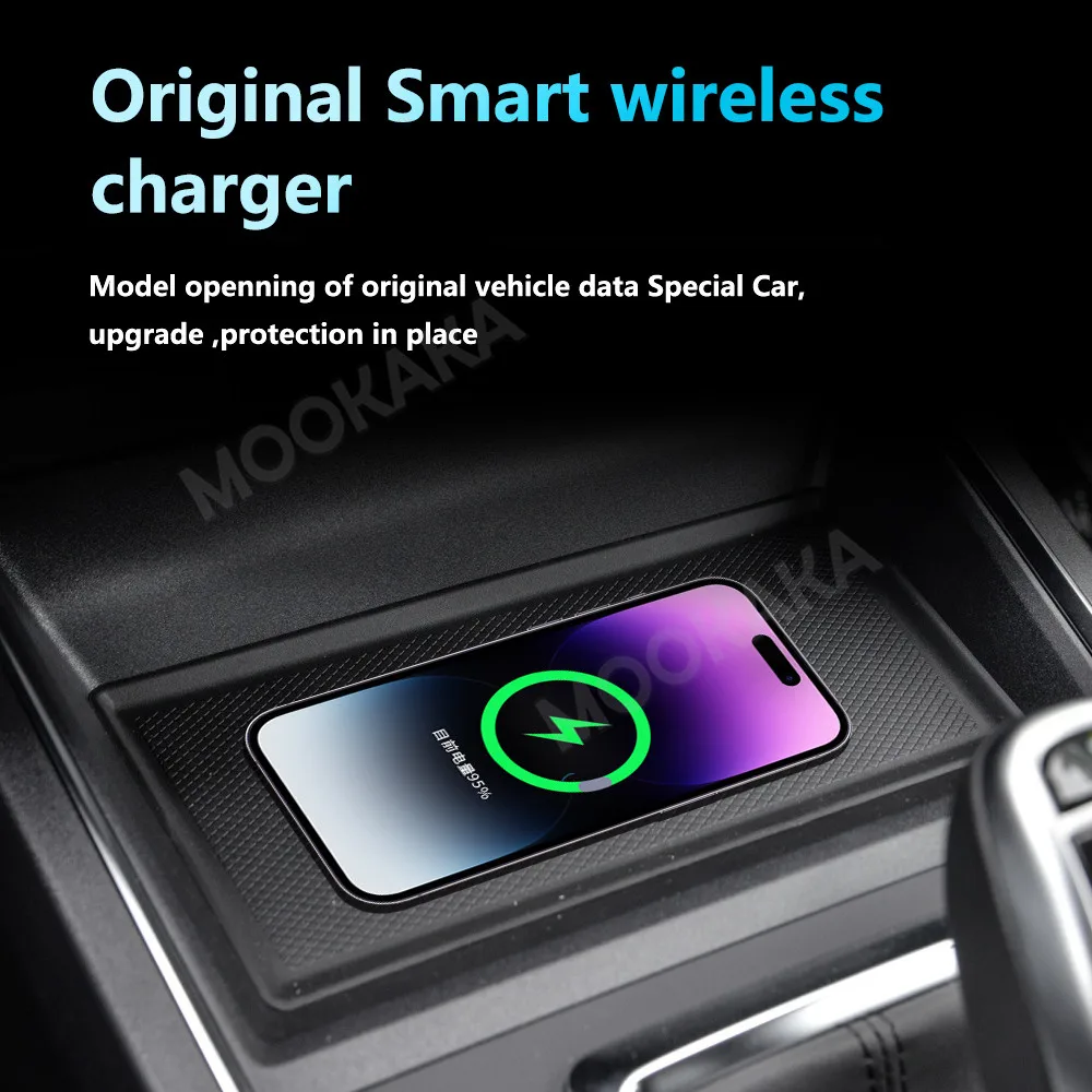 For BYD HAN TANG EV/DM SONG PRO/PLUS QIN PRO Quick QI Car Wireless Charger Fast Charging Intelligent Infrared Phone Dashboard