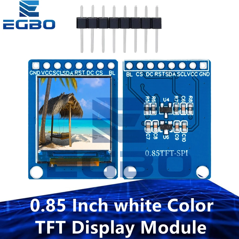 아두이노용 컬러 TFT 디스플레이 모듈, HD IPS LCD LED 스크린, SPI 인터페이스, ST7735 컨트롤러, 0.85 인치, 0.85 인치