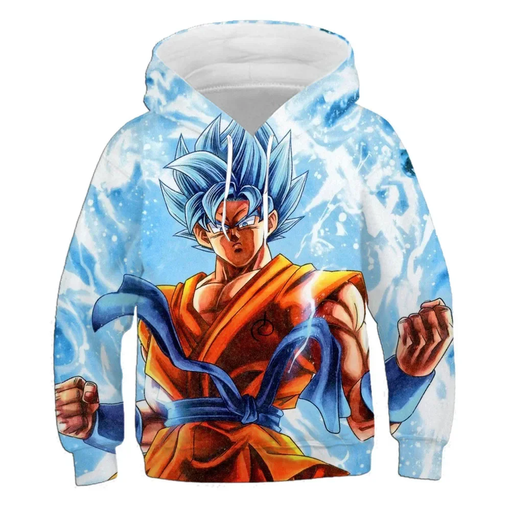 Dragon Ball Children's Wukong Hoodie Autumn New Children's Clothing Children's Hoodie Boy Cartoon 3d Hoodie Fashion Cool