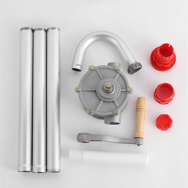Bomba manual de mão tambor pesado rotativo novo barril de combustível de óleo bomba resistente diesel combustível ferramenta de transferência de gás óleo diesel bomba de combustível