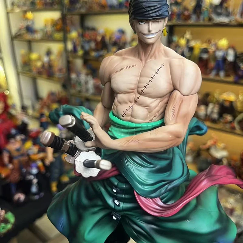 Figurine de dessin animé périphérique Jinshan Roronoa Zoro, une pièce, modèle de Statue en Pvc, ornement de collection, jouets d'anniversaire, cadeaux