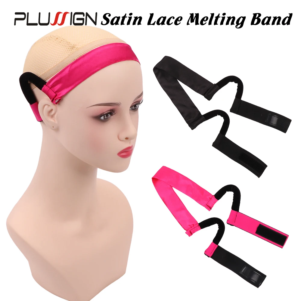 

Satin Elastic Painless Comfortable Wig Band Adjustable Lace Melting Band With Ear Cut Secure Fit For Lace Front Wig Edge Control