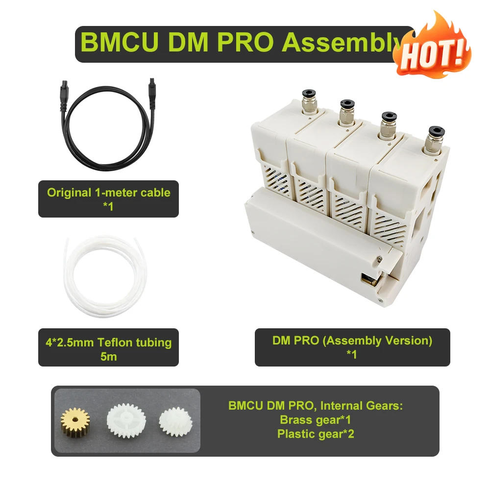 Tree Tribe BMCU 370C DM PRO Version Electronic Component with Brass Gears Open Source AMS MMU Lite Type-C for Electronic Compo