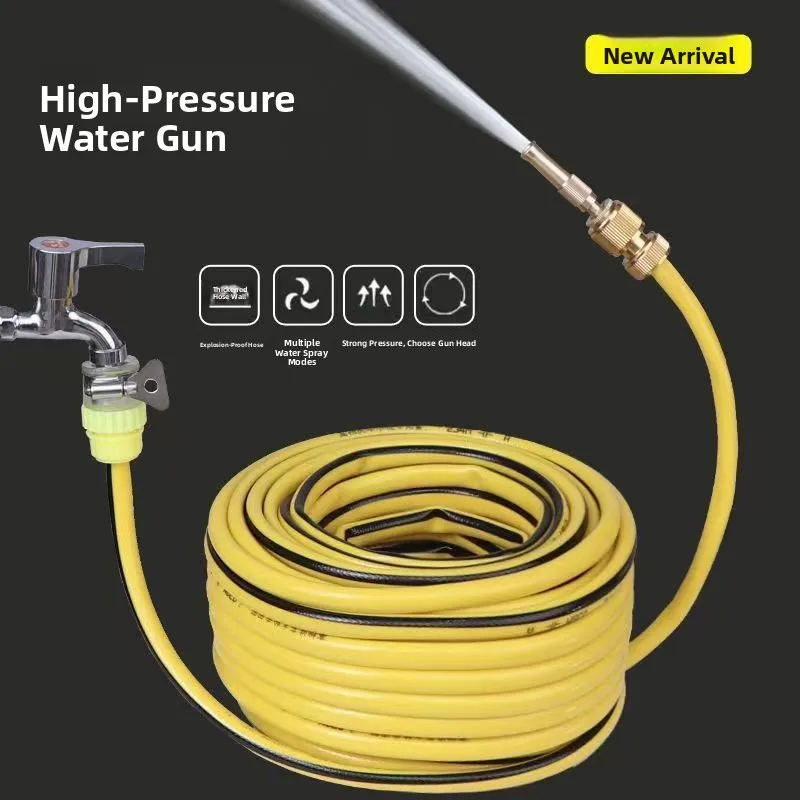 Gyro Alloy Direct Spray Water Gun for Home Car Wash And Flower Vegetable Irrigation Creative Short Sleeve Women's T-shirt