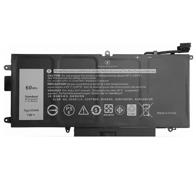 K5XWW Battery for Dell Latitude 5289 7389 7390 2-in-1 Series 71TG4 725KY N18GG 7.6V 60WH view 2