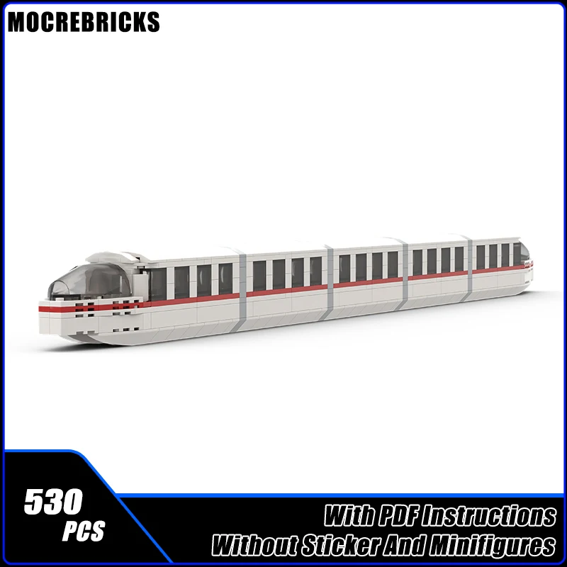 

City Passenger Train Sets Hig-speed Monorail Railway Locomotive MOC Building Blocks Assembly Model Kid's Bricks Toys Xmas Gifts