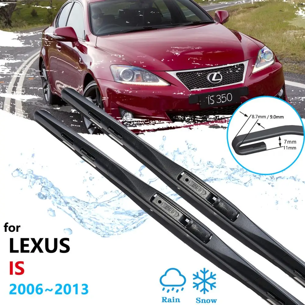 for Lexus IS 2006~2013 XE20 Car Wiper Blades Front Windscreen Windshield Wipers Car Accessories IS250 300 250 300h 350 200d 220d