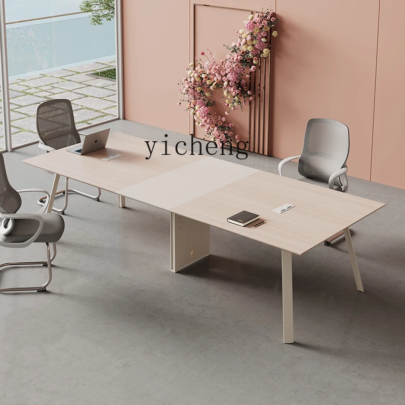 

TWR negotiation table long table and chair combination modern simple meeting room long strip company