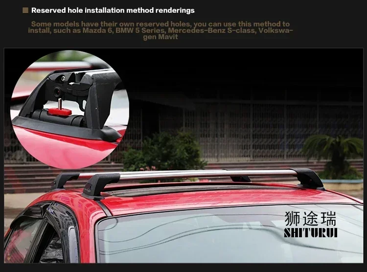 FOR Nissan - TERRA  2018-2020 ROOF RACK Car bald section mute section cross bar load bar aluminum alloy with lock general