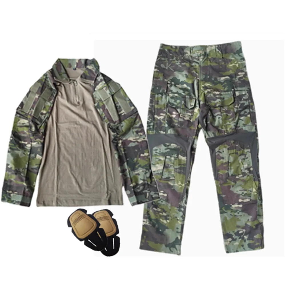 

Камуфляж MCTP GEN3 G3 TrainingTactical Hunting Combat Training Special Force Костюм лягушки с длинными рукавами + длинные брюки ﻿