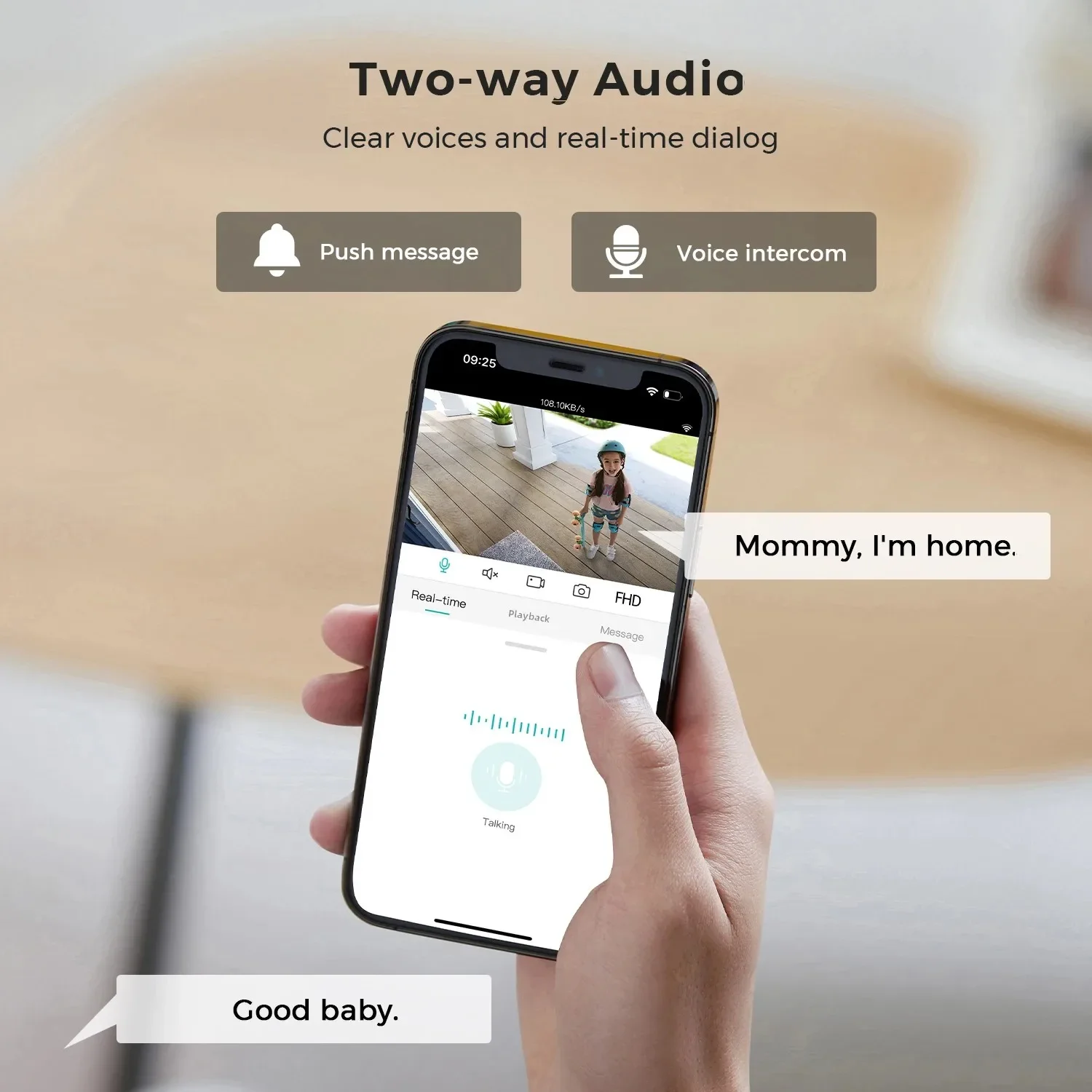 Mini PTZ Wifi Camera 4MP 2K ICsee Surveillance Camera 5X Digital Zoom HD Night Vision Human Detection Home Security Protection