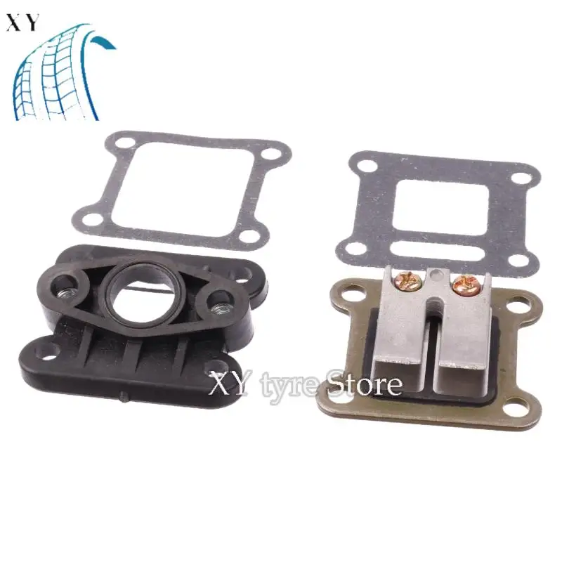 Reed Valve, Inlet Intake Manifold & Gaskets Combo for 47cc 49cc Minimoto, Pocket Bike, ATV, Quad, Go Kart  Scooter